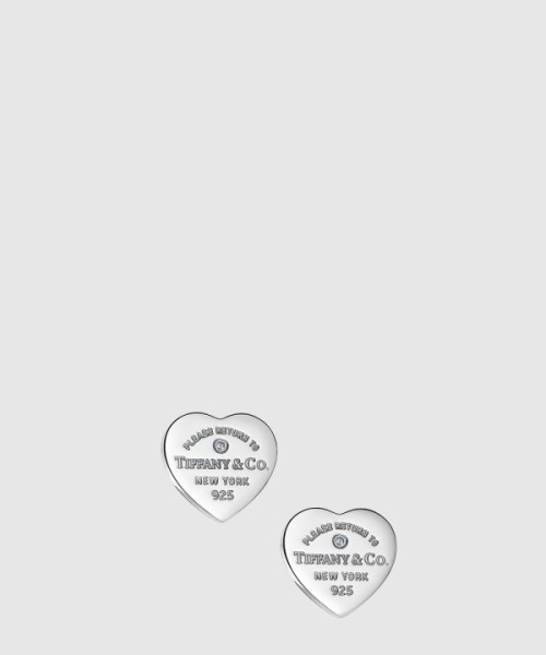 티파니앤코 하트 태그 귀걸이