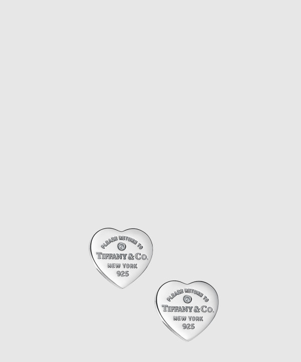 티파니앤코 하트 태그 귀걸이