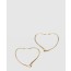 티파니앤코 오픈 하트 후프 귀걸이