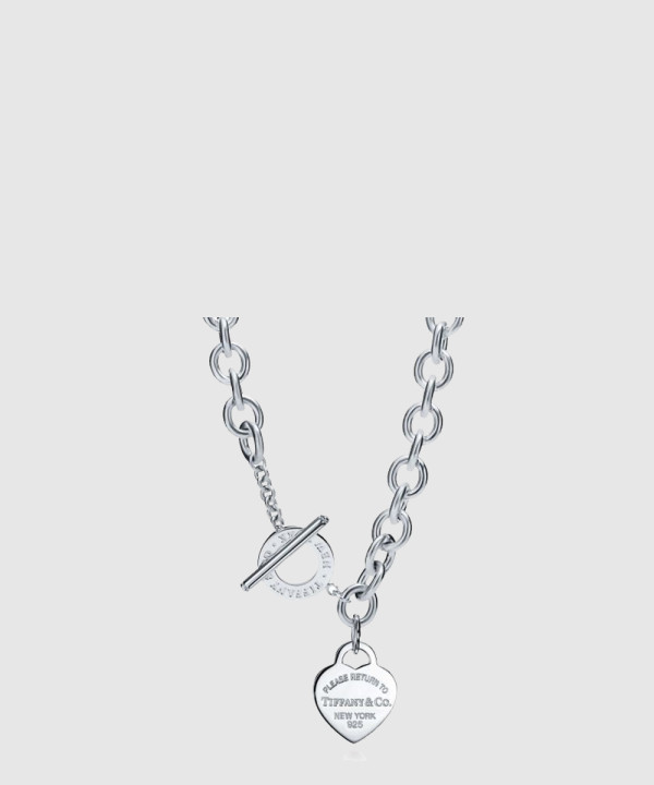 티파니앤코 하트 태그 목걸이