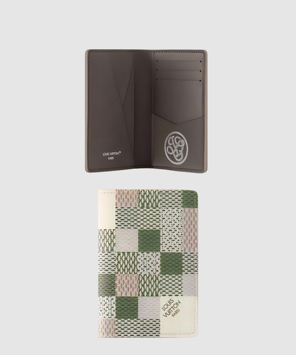 루이비통 체크 코팅 캔버스 카드 지갑 N00109