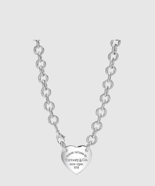 티파니앤코 하트 태그 목걸이