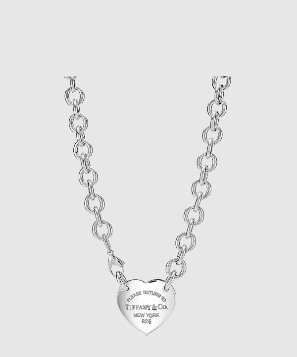 티파니앤코 하트 태그 목걸이