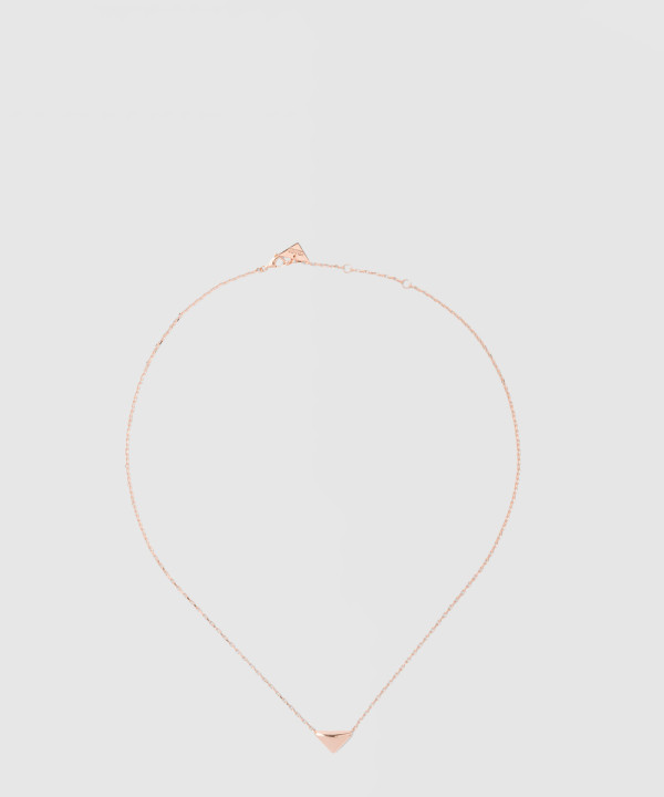 프라다 미니 삼각 펜던트 목걸이 1JAC36