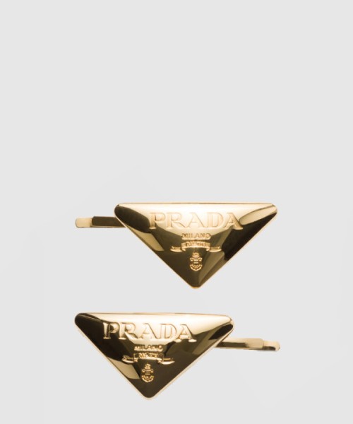프라다 메탈 헤어 클립 1IF104