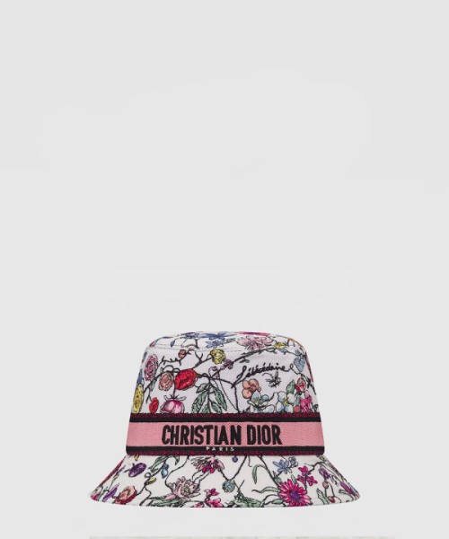 디올 자수 로고 버킷햇 35DBF