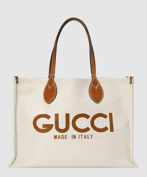 구찌 프린트 미디엄 토트백 772176