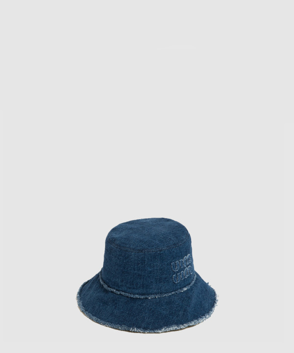 미우미우 데님 버킷햇 5HC196