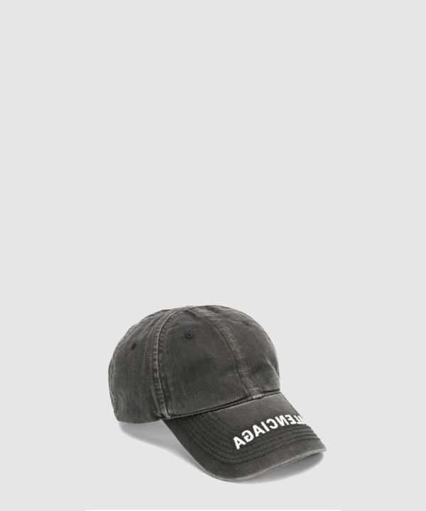 발렌시아가 로고 데님 베이스볼 캡 617160