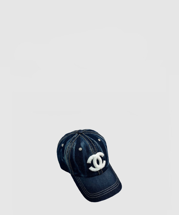 샤넬 데님 베이스볼 캡 AA2678