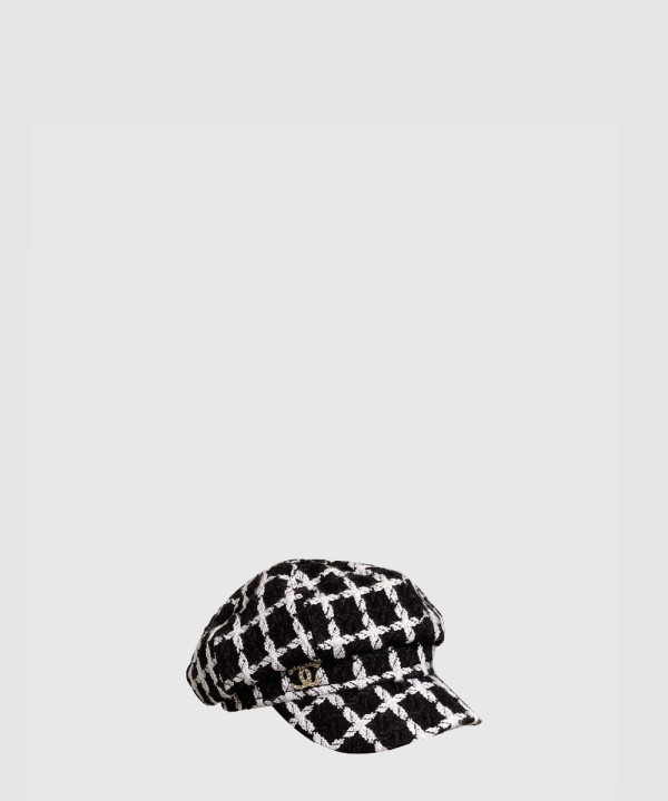 샤넬 울 트위드 팔각모자 AA8913