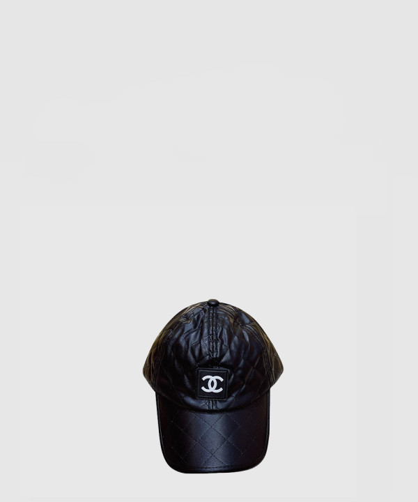 샤넬 가죽 베이스볼 캡 AA7373