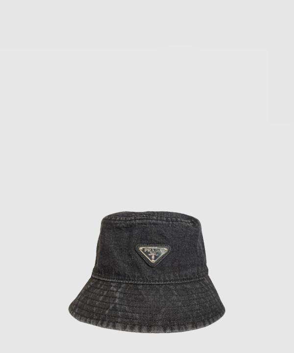 프라다 데님 버킷햇 1HC137