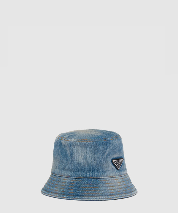 프라다 데님 버킷햇 1HC137