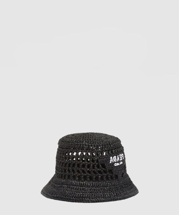 프라다 우븐 패브릭 버킷햇 1HC137