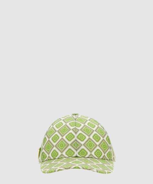 프라다 로고 프린트 베이스볼 캡 1HC274