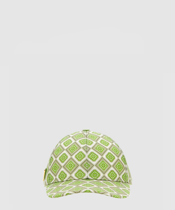 프라다 로고 프린트 베이스볼 캡 1HC274