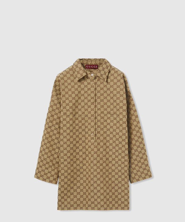 구찌 코튼 블렌드 자카드 셔츠