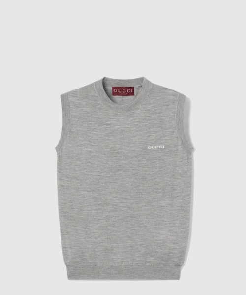 구찌 캐시미어 실크 슬리브리스 탑