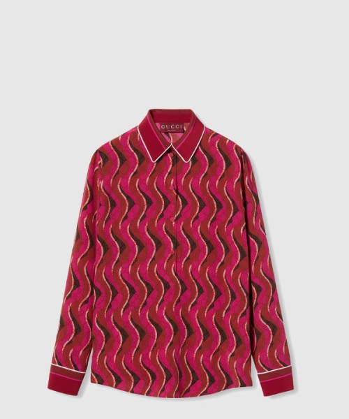 구찌 로고 프린트 셔츠 톱