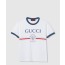 구찌 프린트 디테일의 코튼 저지 티셔츠