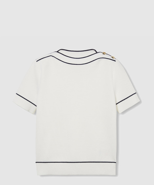 구찌 프린트 니트 톱