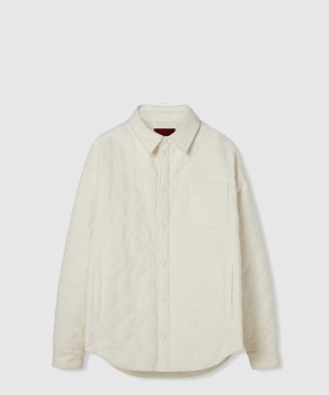 구찌 GG 슈프림 패턴 퀼트 패딩 오버 셔츠