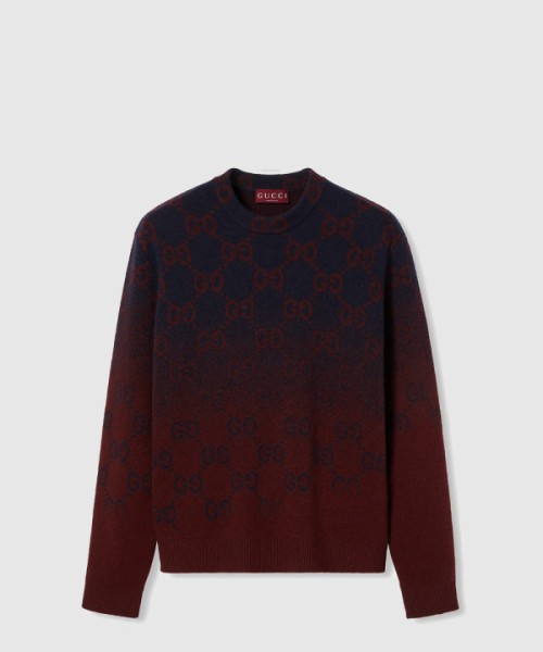 구찌 GG 그라데이션 울 자카드 스웨터