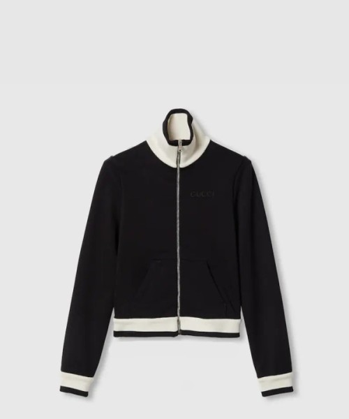 구찌 코튼 플리스 지퍼 재킷