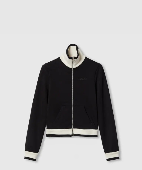 구찌 코튼 플리스 지퍼 재킷