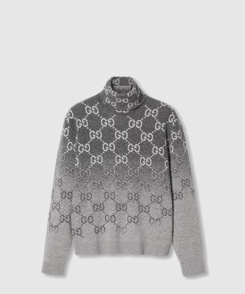구찌 GG 그라데이션 울 자카드 스웨터