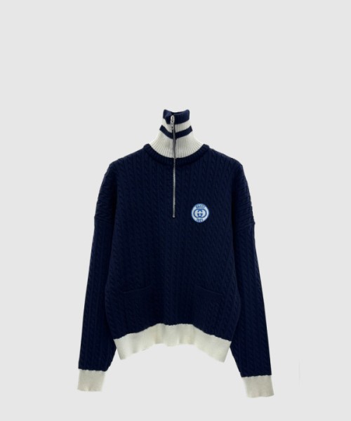 구찌 로고 프린트 면 톱