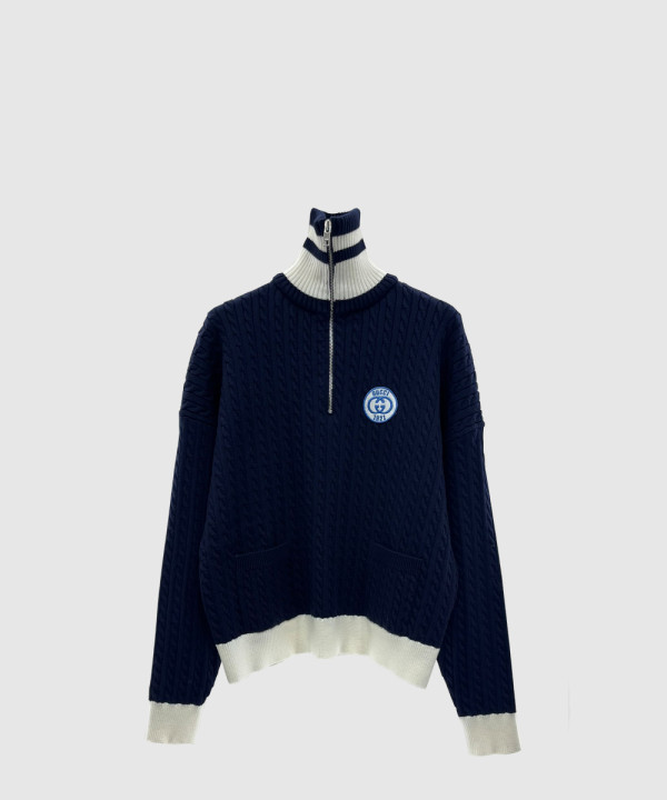 구찌 로고 프린트 면 톱