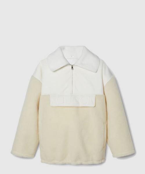 구찌 울 블렌드 플리스 지퍼 재킷