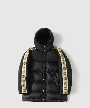 구찌 GG 패딩 나일론 코트 자카드
