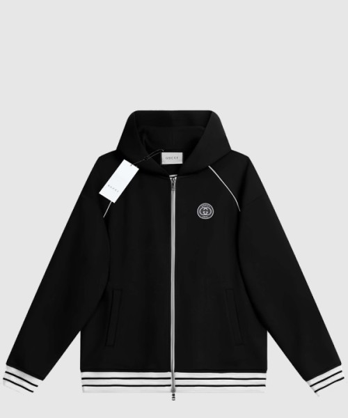 구찌 패치 코튼 저지 스웨트셔츠