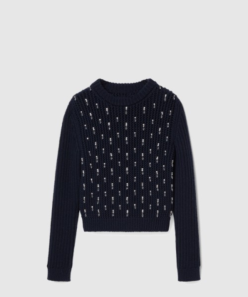 구찌 프린트 니트 톱