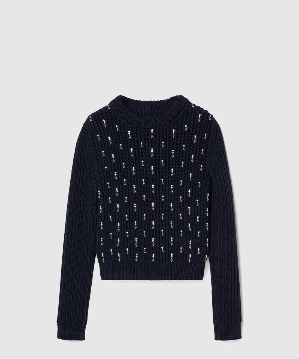 구찌 프린트 니트 톱