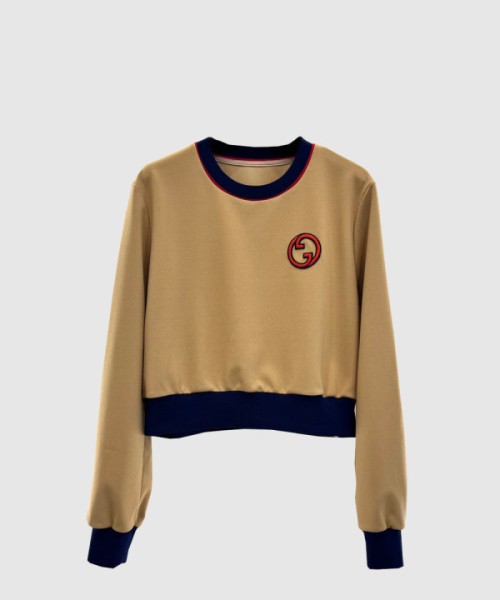 구찌 플라워 코튼 톱