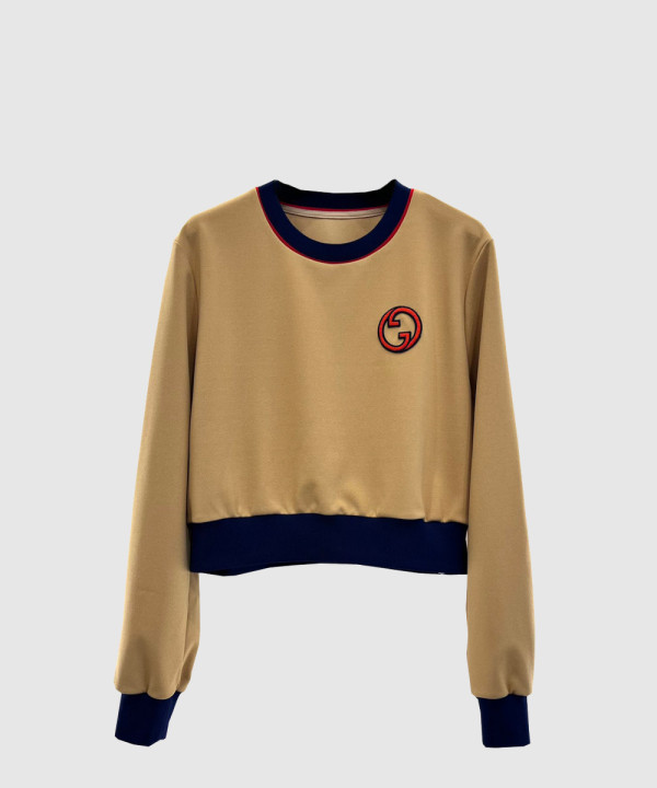 구찌 플라워 코튼 톱