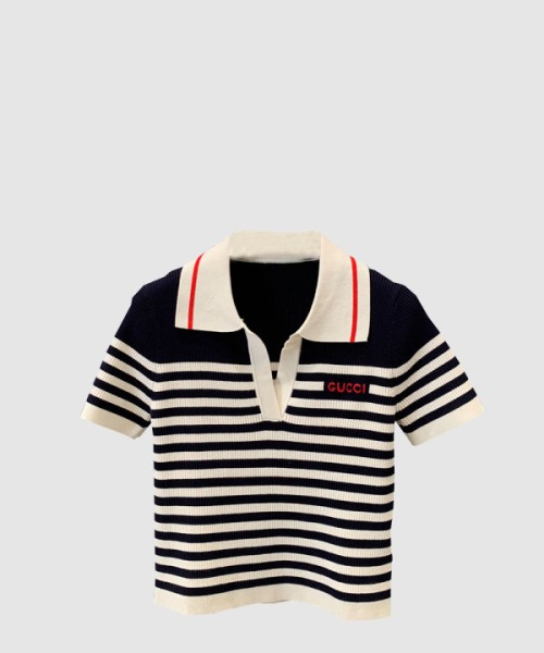 구찌 프린트 니트 톱