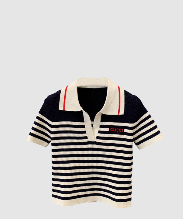 구찌 프린트 니트 톱