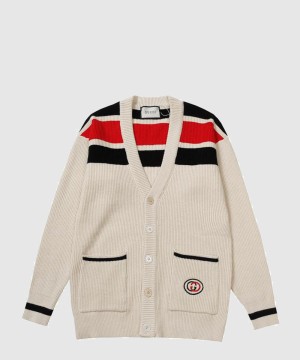 구찌 로고 니트 코트