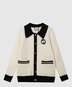 구찌 로고 니트 코트