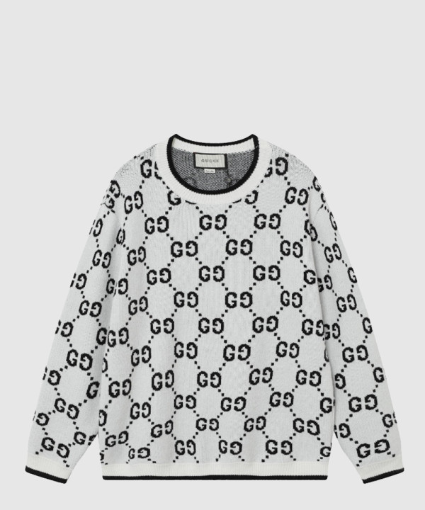 구찌 로고 니트 상의