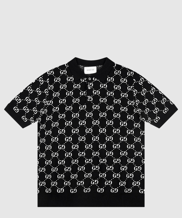 구찌 프린트 니트 톱