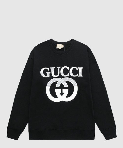 구찌 로고 프린트 면 톱