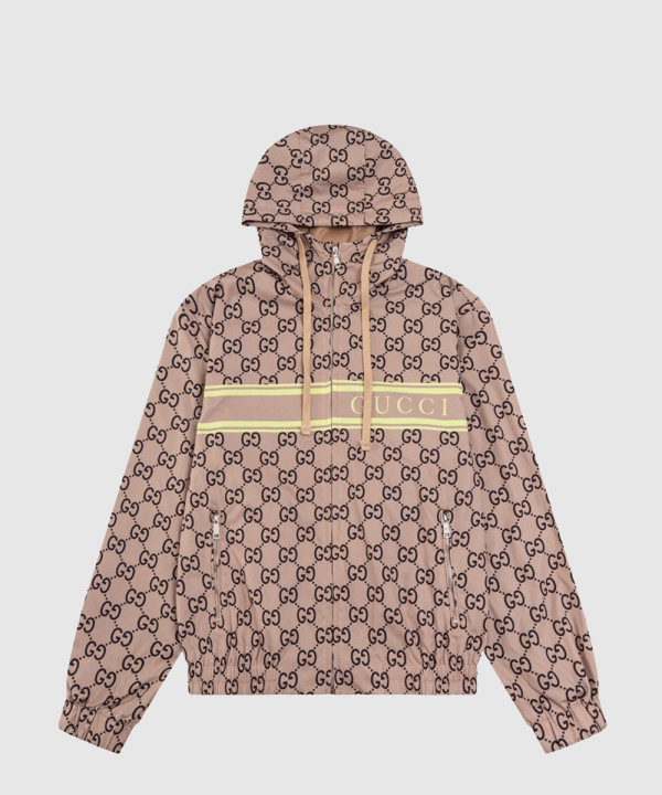 구찌 로고 쇼트 코트