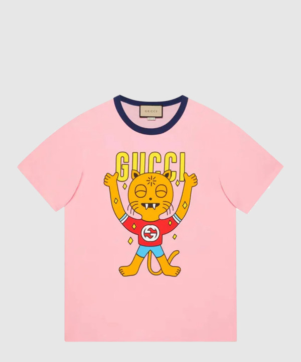 구찌 로고 프린트 반팔