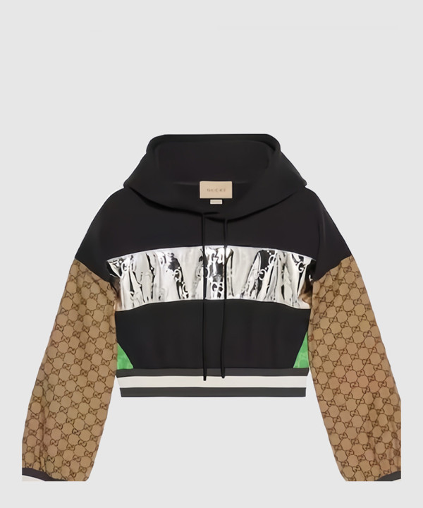 구찌 로고 긴팔 코트